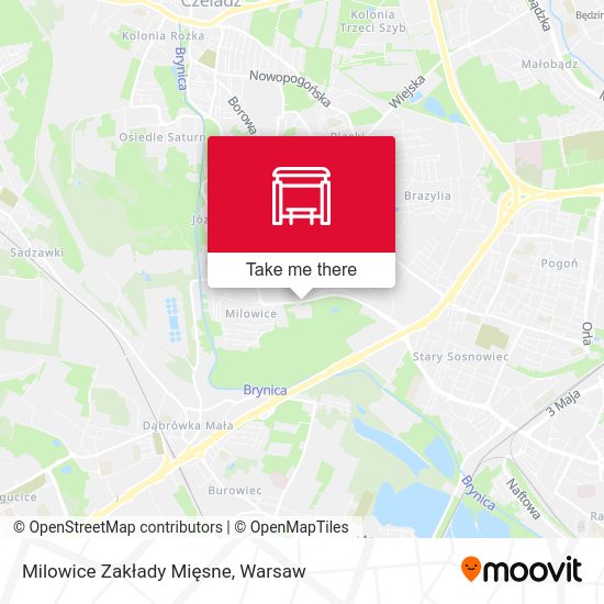 Milowice Zakłady Mięsne map