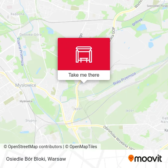 Карта Osiedle Bór Bloki