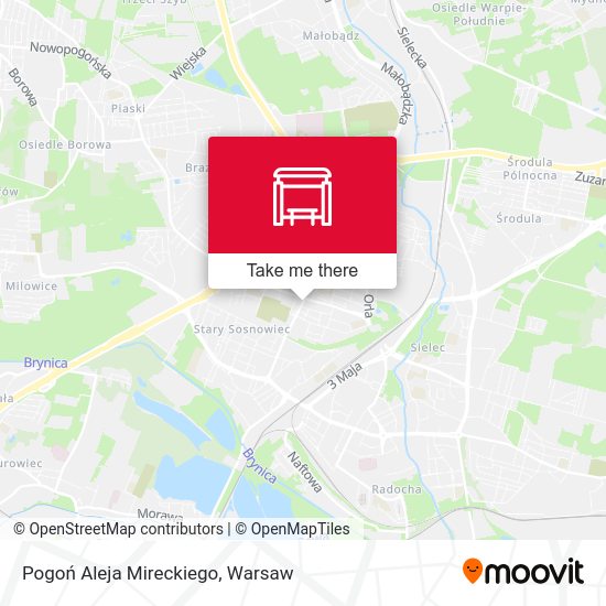 Pogoń Aleja Mireckiego map