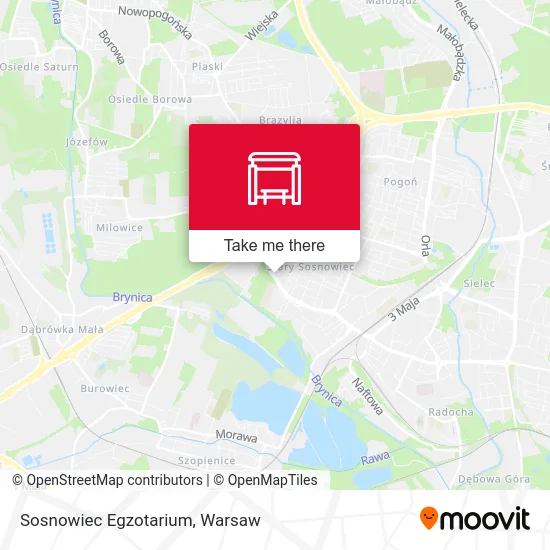 Карта Sosnowiec Egzotarium