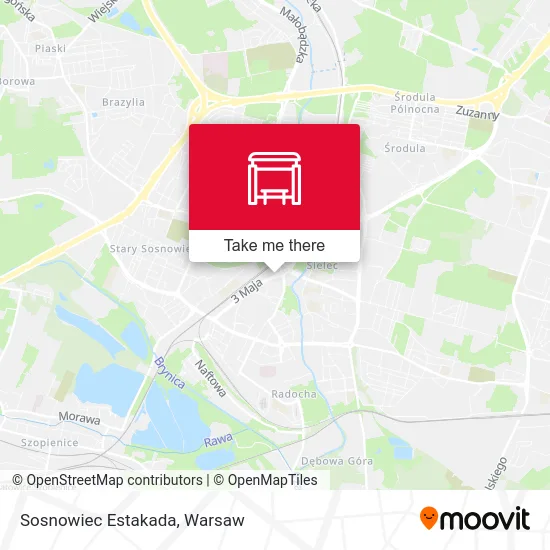 Sosnowiec Estakada map