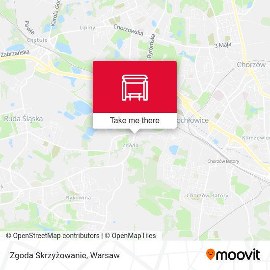 Zgoda Skrzyżowanie map