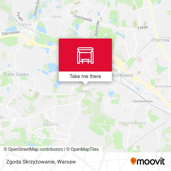 Zgoda Skrzyżowanie map