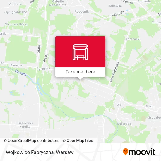 Карта Wojkowice Fabryczna