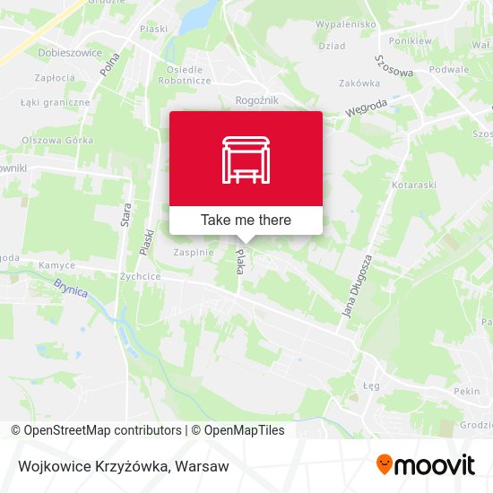 Wojkowice Krzyżówka map