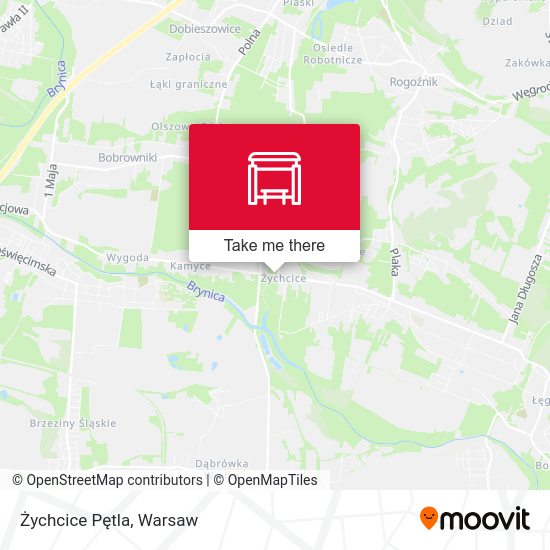 Żychcice Pętla map