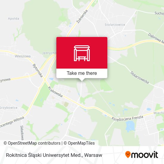 Rokitnica Śląski Uniwersytet Med. map