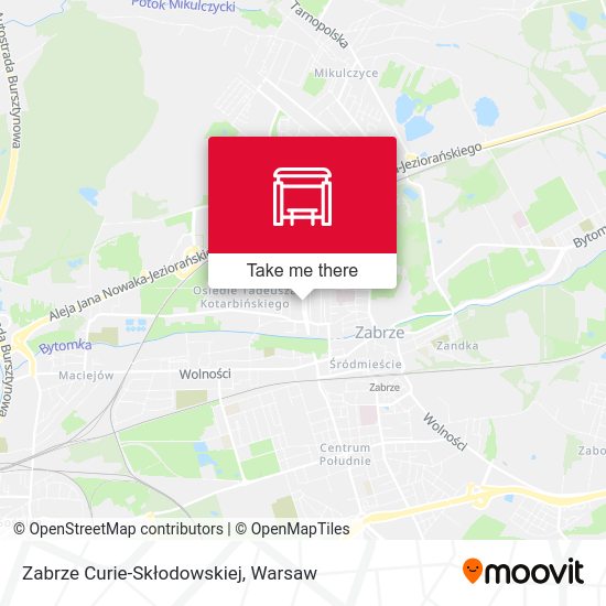 Zabrze Curie-Skłodowskiej map