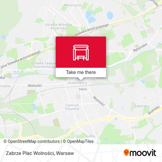 Карта Zabrze Plac Wolności