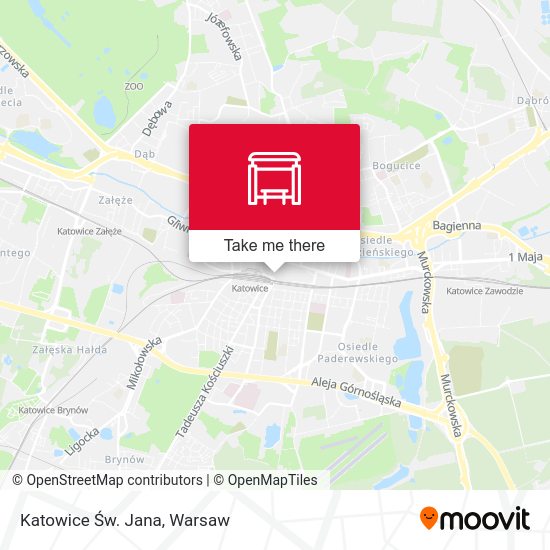 Katowice Św. Jana map