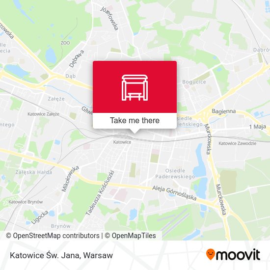 Katowice Św. Jana map