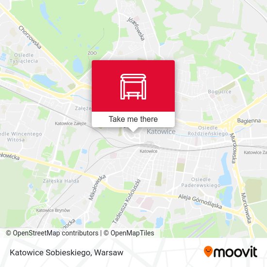 Карта Katowice Sobieskiego