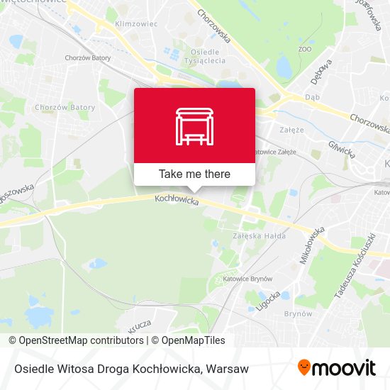 Osiedle Witosa Droga Kochłowicka map