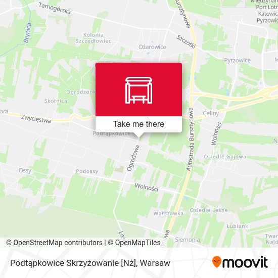 Podtąpkowice Skrzyżowanie [Nż] map