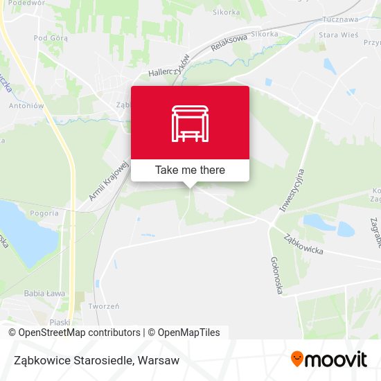 Ząbkowice Starosiedle map