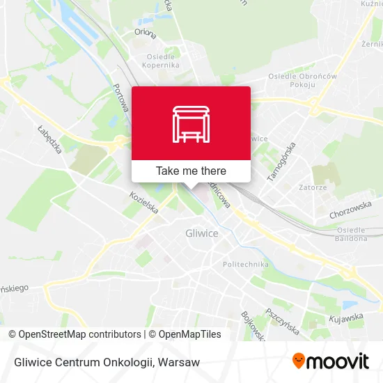 Карта Gliwice Centrum Onkologii
