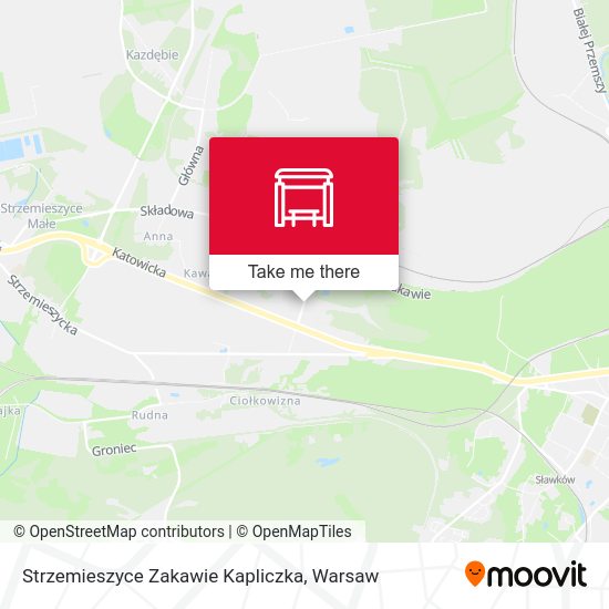 Strzemieszyce Zakawie Kapliczka map