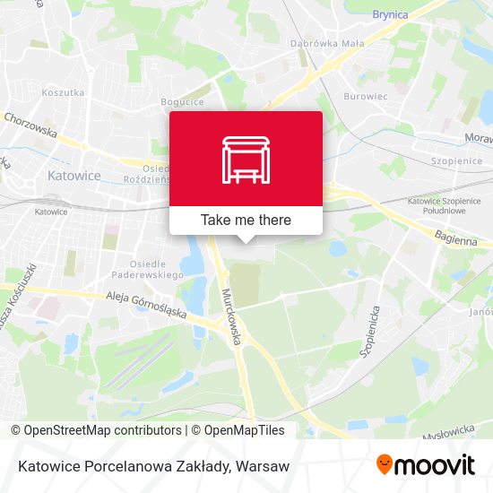 Katowice Porcelanowa Zakłady map