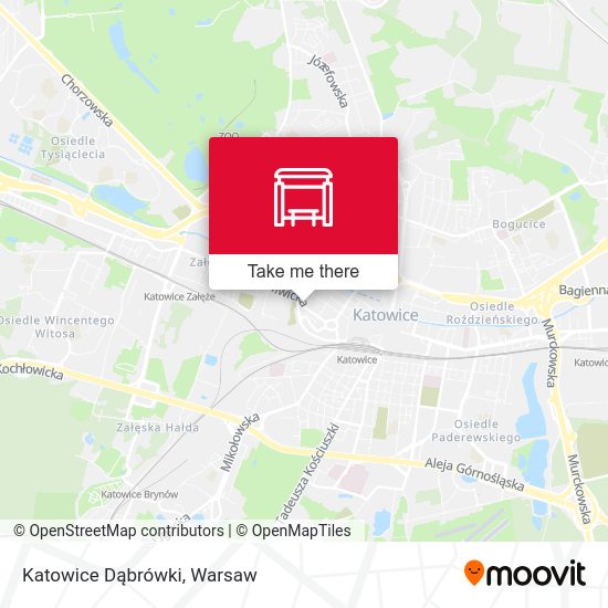 Карта Katowice Dąbrówki