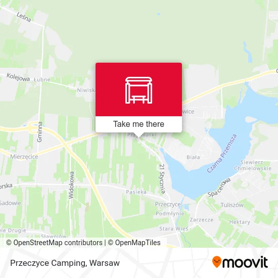 Карта Przeczyce Camping