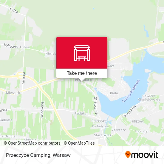 Карта Przeczyce Camping