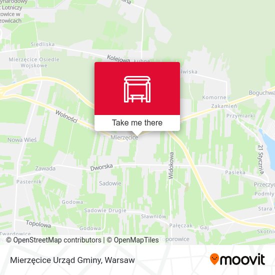 Mierzęcice Urząd Gminy map