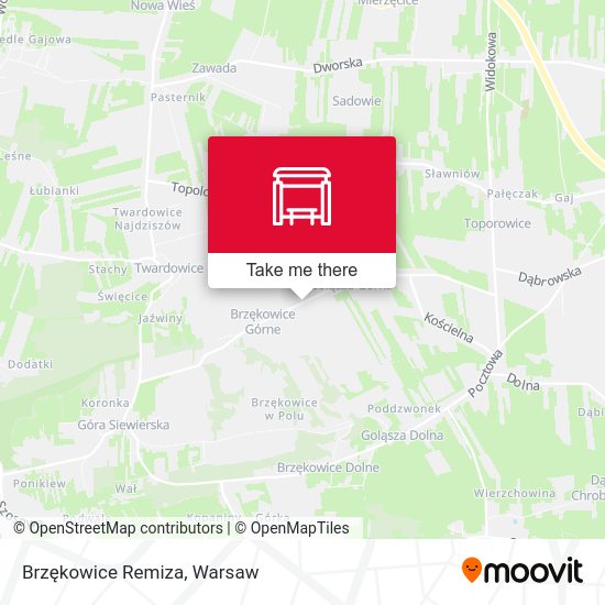 Brzękowice Remiza map