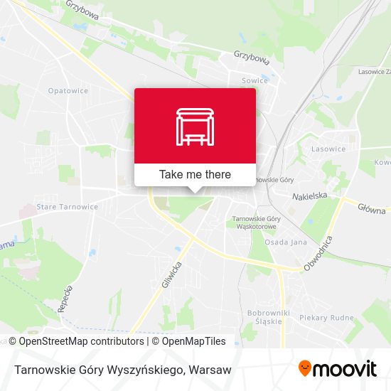 Tarnowskie Góry Wyszyńskiego map