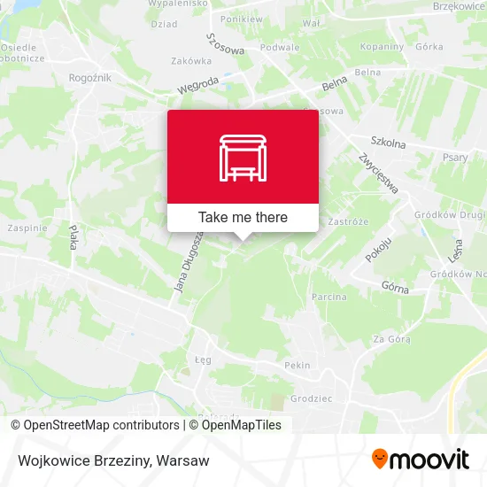 Карта Wojkowice Brzeziny