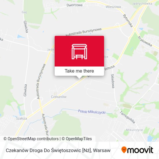 Czekanów Droga Do Świętoszowic [Nż] map