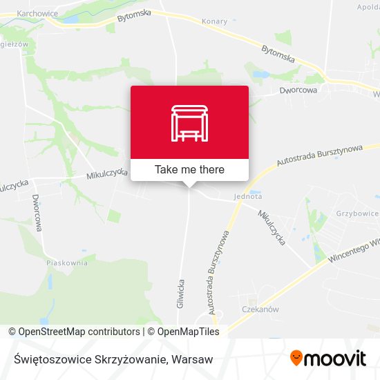 Świętoszowice Skrzyżowanie map