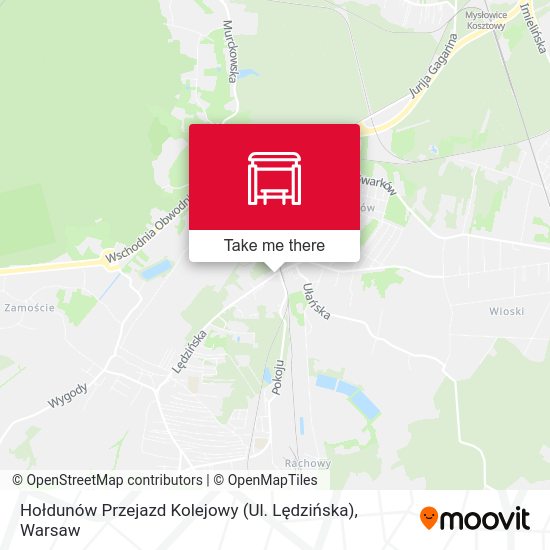 Hołdunów Przejazd Kolejowy (Ul. Lędzińska) map