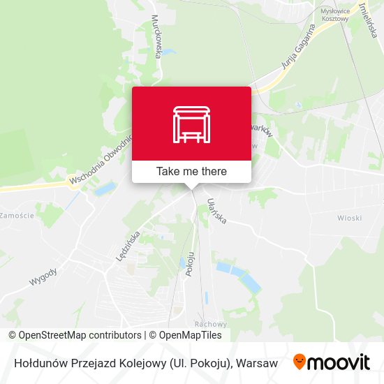 Hołdunów Przejazd Kolejowy (Ul. Pokoju) map