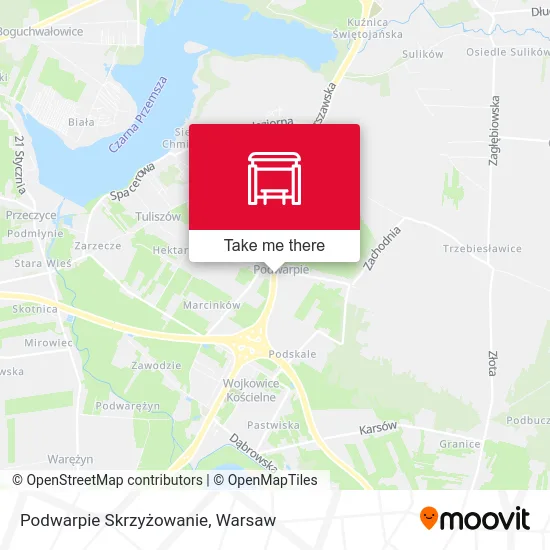Карта Podwarpie Skrzyżowanie