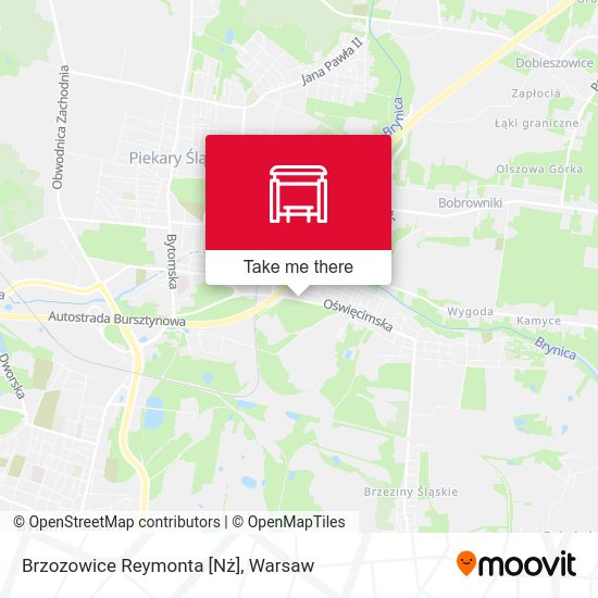 Brzozowice Reymonta [Nż] map