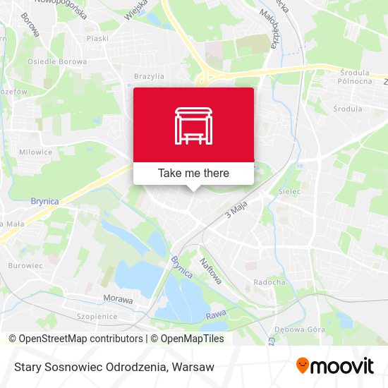 Stary Sosnowiec Odrodzenia map