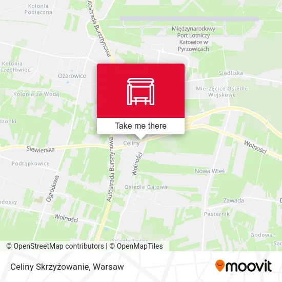 Карта Celiny Skrzyżowanie