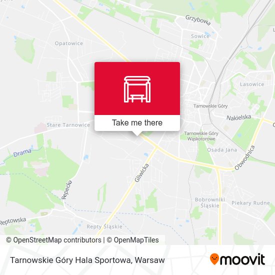 Tarnowskie Góry Hala Sportowa map