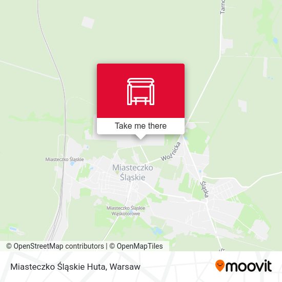 Miasteczko Śląskie Huta map