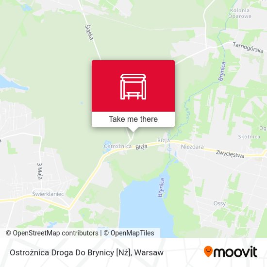 Ostrożnica Droga Do Brynicy [Nż] map