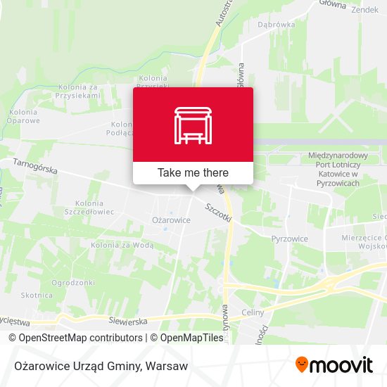 Карта Ożarowice Urząd Gminy