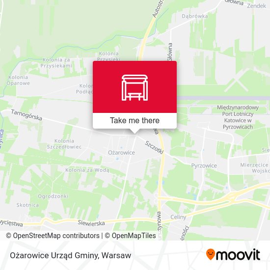 Ożarowice Urząd Gminy map