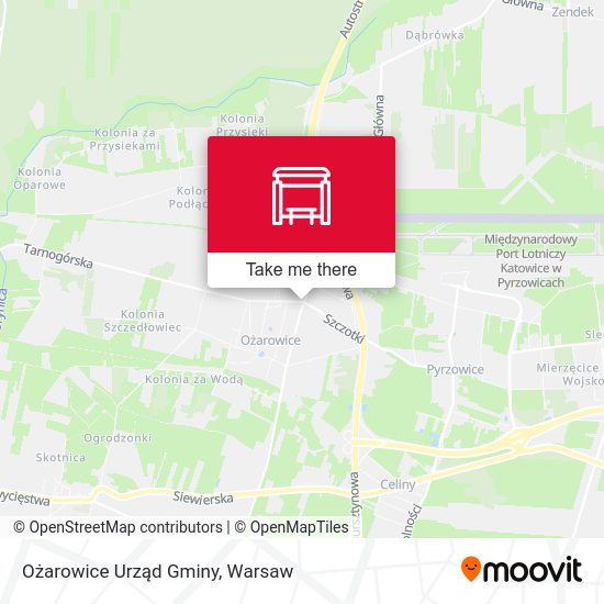 Карта Ożarowice Urząd Gminy