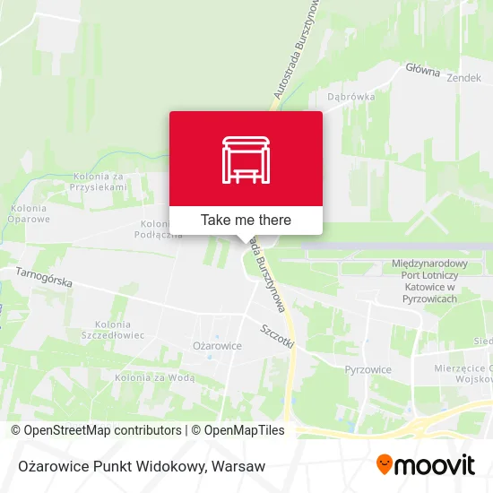 Карта Ożarowice Punkt Widokowy