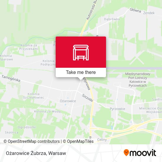 Ożarowice Żubrza map