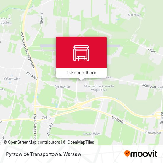 Pyrzowice Transportowa map