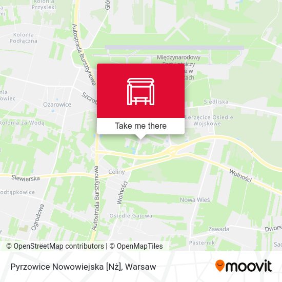 Карта Pyrzowice Nowowiejska [Nż]