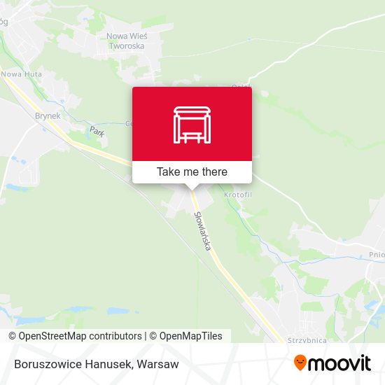 Boruszowice Hanusek map