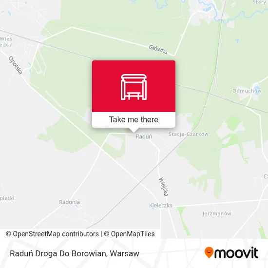 Карта Raduń Droga Do Borowian