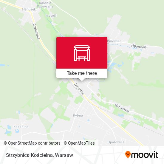 Strzybnica Kościelna map